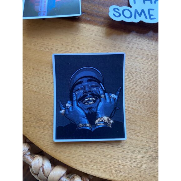 Post Malone Morgan Wallen Inspired Stickers Set of 7 Perfect For Water B… - Picture 3 of 8